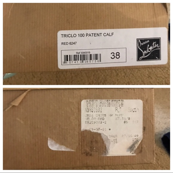 Red Christian Louboutins - valentines red strappy pump - Picture 8 of 8